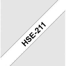 HSE211 smršťovací bužírka, bílá/černá, šíře 5,8mm HSE211 smršťovací bužírka, bílá/černá, šíře 5,8mm