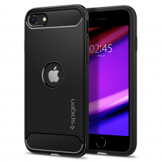 Ochranný kryt Spigen Rugged Armor pro Apple iPhone SE 2020 černý Ochranný kryt Spigen Rugged Armor pro Apple iPhone SE 2020 černý