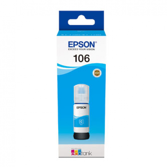 EPSON 106 EcoTank Cyan ink bottle