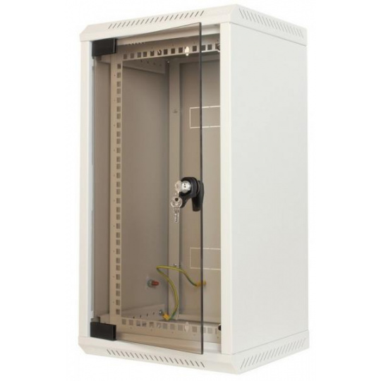 Rack Triton 10" - 10U hybridní 19" - 5U/360mm prosklené dveře, šedý