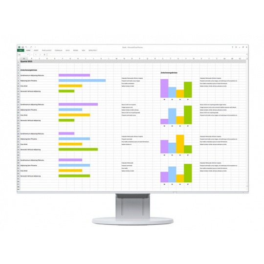 EIZO 24" EV2456-WT, 1920 x 1200, IPS,16:10, 5ms, 350 cd/m2, 1000:1, DP/HDMI/DVI/Dsub, ultraslim 1 mm rám., bílý