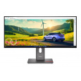 Lenovo LCD P34wd-40 34" zakřivený 3440x1440 IPS/6ms/350cd/2000:1/Repro/HDMI/2xDP/4xUSB-C/USB-B/5xUSB-A/RJ45/VESA/černá