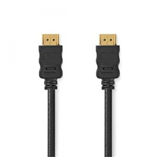 Nedis CVGL34060BK05 - Kabel High Speed HDMI™ s Ethernetem | Konektor HDMI™ - Konektor HDMI™ | 0,5 m | Černá barva