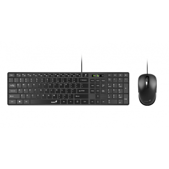 Genius set klávesnice + myš SlimStar C126 CZ+SK