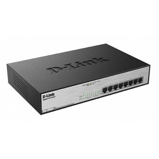 D-Link DGS-1008MP 8x 1000 Desktop Switch,8PoE port