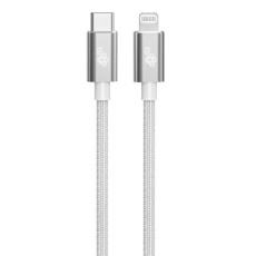 TB kabel USB-C - Lightning oplétaný 1m, stříbrný TB kabel USB-C - Lightning oplétaný 1m, stříbrný