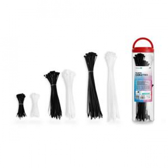 CONNECT IT ZipTie Stahovací pásky na kabely 600ks ČERNÁ/BÍLA CONNECT IT ZipTie Stahovací pásky na kabely 600ks ČERNÁ/BÍLA