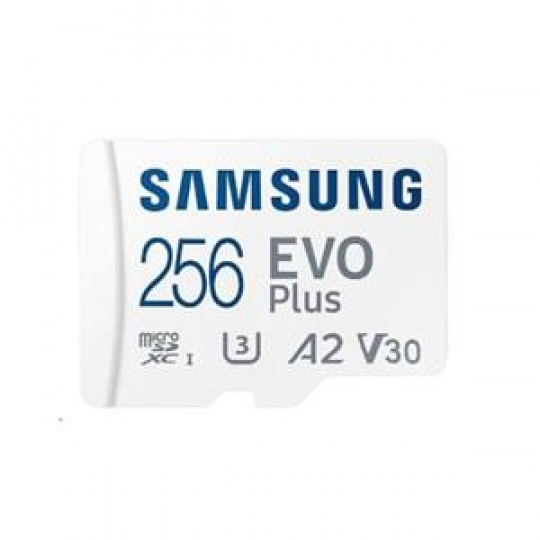 Samsung EVO Plus/micro SDXC/256GB/160MBps/UHS-I U3 / Class 10/+ Adaptér