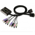 ATEN 2port DVI KVMP, USB 2.0, audio, mini, 1.2m