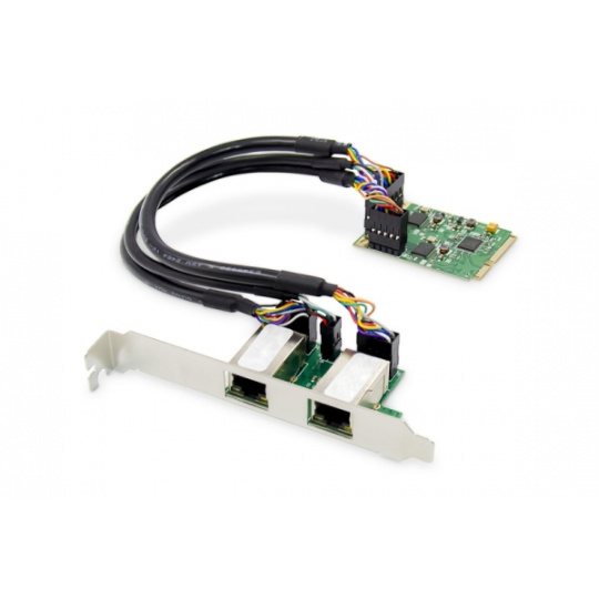 Digitus Dual Gigabit Ethernet Mini PCI Express Network Card