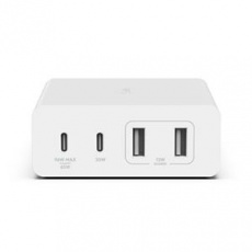 Belkin 108W 4-portová USB-C Power Delivery GaN nástěnná nabíječka (USB-C 96W + USB-A 12W), bílá