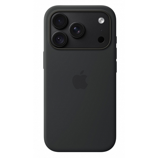 iPhone 18 Pro Silicone Case with MS - Black iPhone 18 Pro Silicone Case with MS - Black