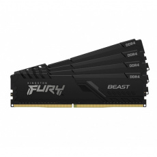 Kingston FURY Beast/DDR4/64GB/3600MHz/CL18/4x16GB/Black