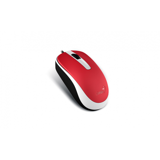 GENIUS DX-120/Kancelářská/Optická/1 200 DPI/Drátová USB/Červená