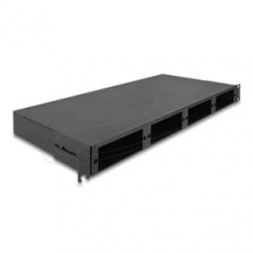 Delock Vysoce hustý (HD) optickovláknový spojovací panel rozměru 19”, 1U, černý Delock Vysoce hustý (HD) optickovláknový spojovací panel rozměru 19”, 1U, černý