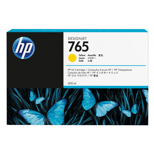 HP 765 Designjet žlutá (400 ml), F9J50A