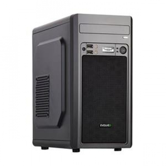 EVOLVEO M2, case mATX, 2x USB2.0 / 1x USB3.0 / 2x 120mm LED / 1x 140mm/ černý