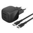 Belkin BOOST CHARGE™ 45W USB-C Power Delivery PPS nástěnná nabíječka + 1m USB-C na USB-C kabel, černá
