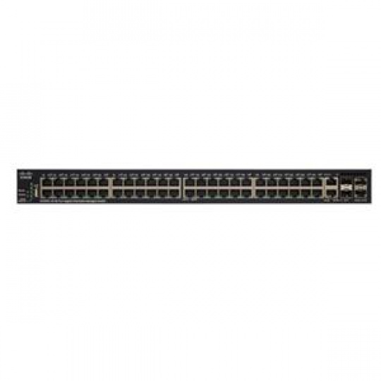Cisco SG350X-48-K9-EU Switch: L3 managed, 48 x 10/100/1000 + 2 x 10GE combo + 2 x 10GE SFP+, rack-mountable