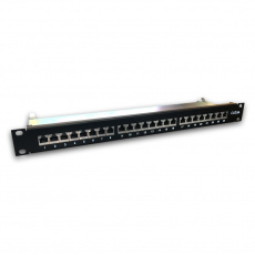 DATACOM 24p. Patch panel 19" STP CAT6A LSA 1U BK DATACOM 24p. Patch panel 19" STP CAT6A LSA 1U BK