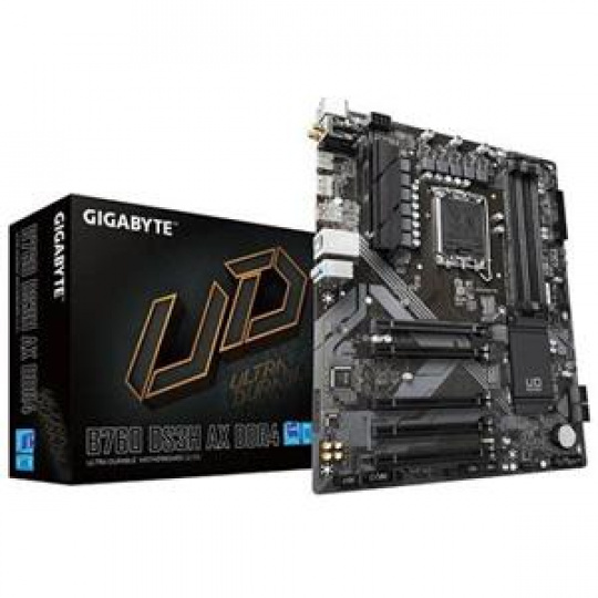 GIGABYTE MB Sc LGA1700 B760 DS3H AX DDR4, Intel B760, 4xDDR4, 1xDP, 1xHDMI,  Wifi