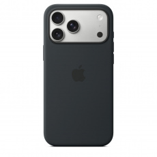 iPhone 17 Pro Max Silicone Case with MS – Black iPhone 17 Pro Max Silicone Case with MS – Black