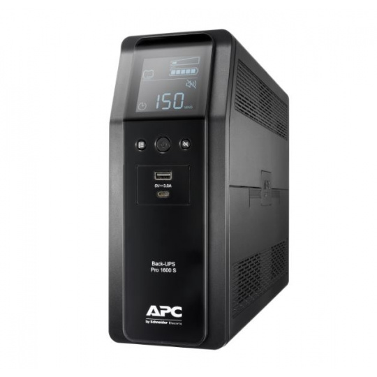 APC Back UPS Pro BR 1600VA, Sinewave,8 Outlets, AVR, LCD interface