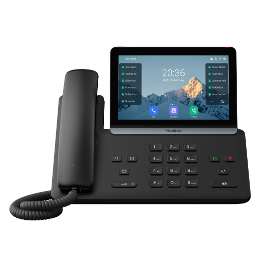 Yealink SIP-T88W SIP telefon, PoE, 7"bar. LCD, GigE, 16 SIP účtů, BT, Wi-Fi 6