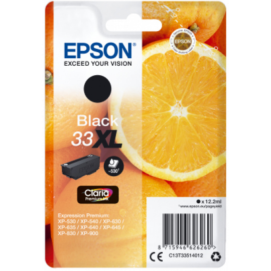 Epson Singlepack Black 33XL Claria Premium Ink