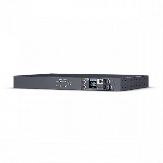 CyberPower Rack ATS PDU, Switched, 1U, vstup 2x IEC C20, výstup 8x IEC C13, 2x IEC C19