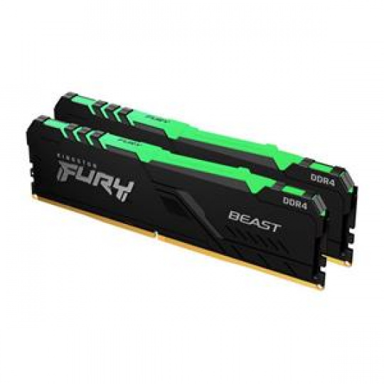 KINGSTON 16GB 3600MT/s DDR4 CL17 DIMM (Kit of 2) FURY Beast RGB