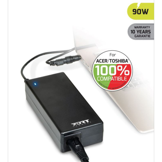 PORT CONNECT ACER/TOSHIBA 100% napájecí adaptér k notebooku,19V, 4,74A, 90W, 3xACER/TOSHIBA konektor