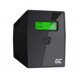 Green Cell Nepřerušitelný zdroj napájení UPS 800VA 480W s LCD displejem | VERZE EU | 2x zásuvky Schuko