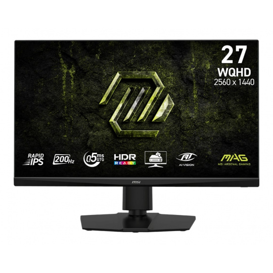 MSI MAG/272QPF E20/27"/IPS/QHD/200Hz/0,5ms/Černá/3R