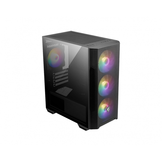 MSI MAG FORGE M100R/Micro ATX/Transpar./Černá