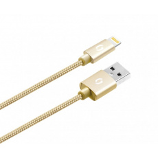 ALIGATOR PREMIUM Datový kabel 2A, Lightning zlatý ALIGATOR PREMIUM Datový kabel 2A, Lightning zlatý