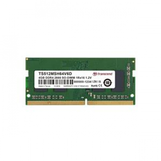 Transcend paměť 4GB SODIMM DDR4 2666 1Rx16 CL19