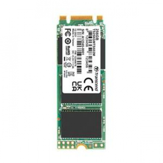 TRANSCEND MTS602M 256GB SSD disk M.2 2260, SATA III 6Gb/s (MLC), 530MB/s R, 450MB/s W