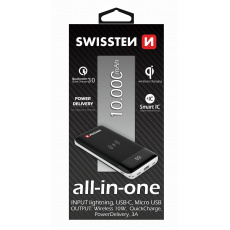 SWISSTEN ALL-IN-ONE POWER BANK 10000 mAh