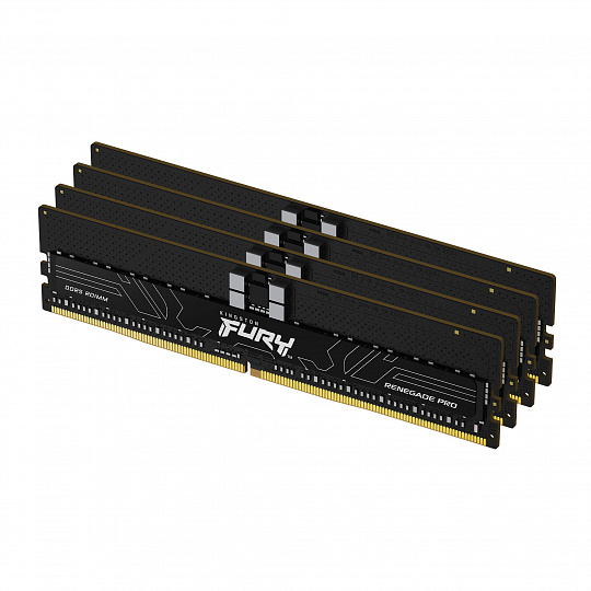 Kingston FURY Renegade Pro/DDR5/128GB/7200MHz/CL38/4x32GB/Black Kingston FURY Renegade Pro/DDR5/128GB/7200MHz/CL38/4x32GB/Black