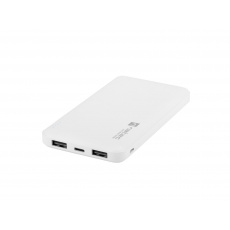 Natec Trevi Slim Power bank 10 000mAh, bílý, Type-C, micro USB Natec Trevi Slim Power bank 10 000mAh, bílý, Type-C, micro USB
