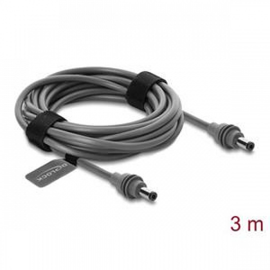 Delock Kabel DC 5,5 x 2,1 mm na DC 5,5 x 2,1 mm, kompatibilní se Starlink Mini, 3 m, šedý Delock Kabel DC 5,5 x 2,1 mm na DC 5,5 x 2,1 mm, kompatibilní se Starlink Mini, 3 m, šedý