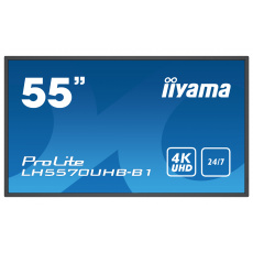 55" iiyama LH5570UHB-B1: VA, 4K UHD, 700cd/m2, 24/7, LAN, Android 9.0, černý 55" iiyama LH5570UHB-B1: VA, 4K UHD, 700cd/m2, 24/7, LAN, Android 9.0, černý