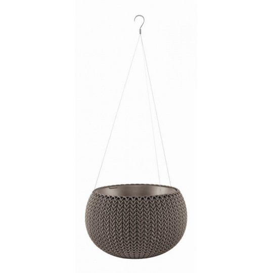 Květináč Keter COZY S závěsný Harvest Brown