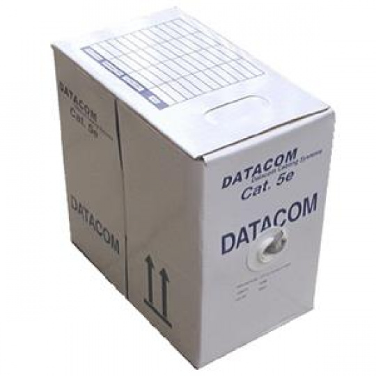 DATACOM UTP drát CAT5E PE,Fca 305m box černý OUTDOOR