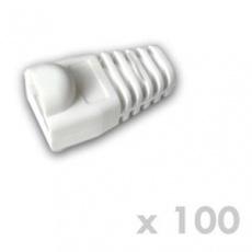 DATACOM Návlek pro plug RJ45 s bublinou bílý (100ks)