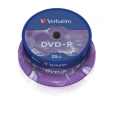 VERBATIM DVD+R(25-Pack)Spindl/MattSlvr/16x/4.7GB