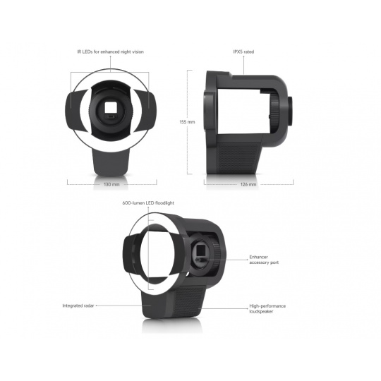 Ubiquiti UACC-Pro-Bullet-Enhancer-B, Pro Bullet Enhancer, černá