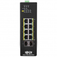 Přepínač 8x zdroj Lite Managed Ethernet Switch, 10/100/1000Mb/s, 2GbE SFP, PoE+ 30W, -10°?+60°C, DIN