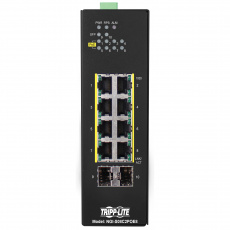 Tripplite Přepínač 8x zdroj Lite Manag. Eth. Switch,10/100/1000Mb/s,2GbE SFP,PoE+ 30W,-10°+60°C,DIN